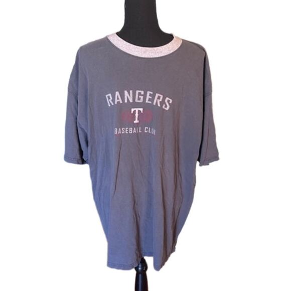Texas Rangers Grey Majestic Shirt – MLB Official, Vintage Style - Picture 1 of 7